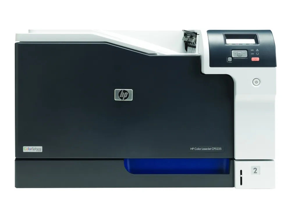 HP Color LaserJet Professional CP5225n - Printer - farve - laser - A3 - 600 dpi - op til 20 spm (mono) / op til 20 spm (farve) - kapacitet: 350 ark - USB, LAN