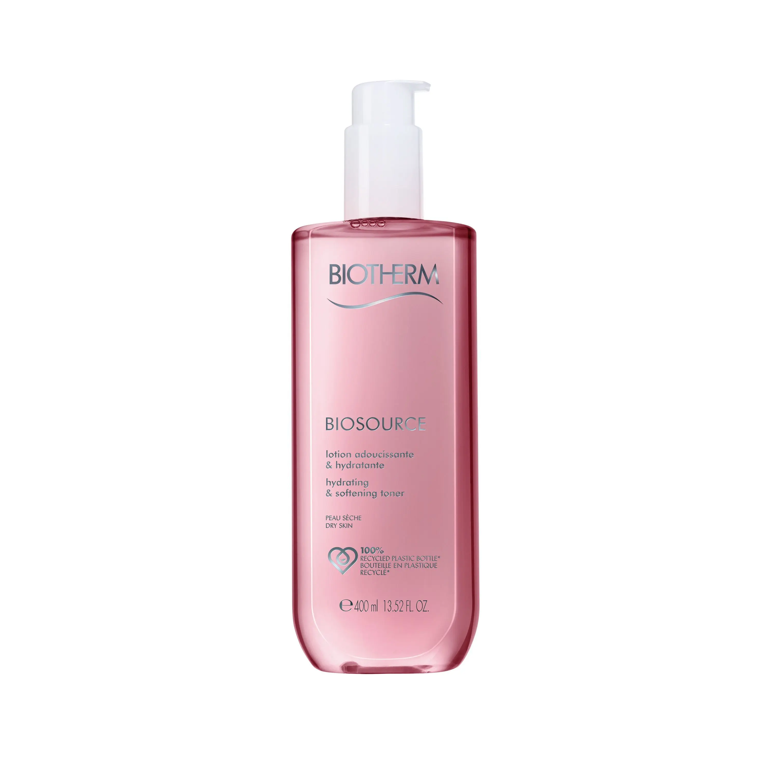 Biotherm - Lotion adoucissante Peaux sèches Biosource 400ml Lotion adoucissante et hydratante 24H Flacon Pompe 400 ml - Nouveautés