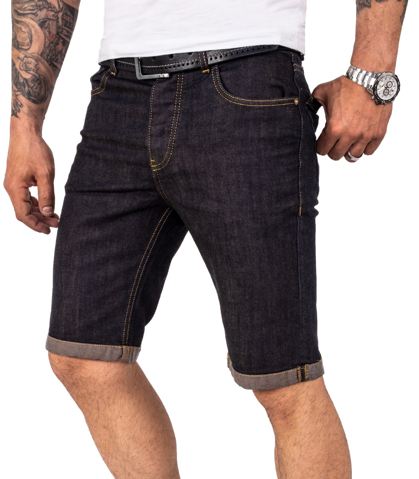 Rock Creek Shorts Jeansshorts Dunkelblau Regular Fit