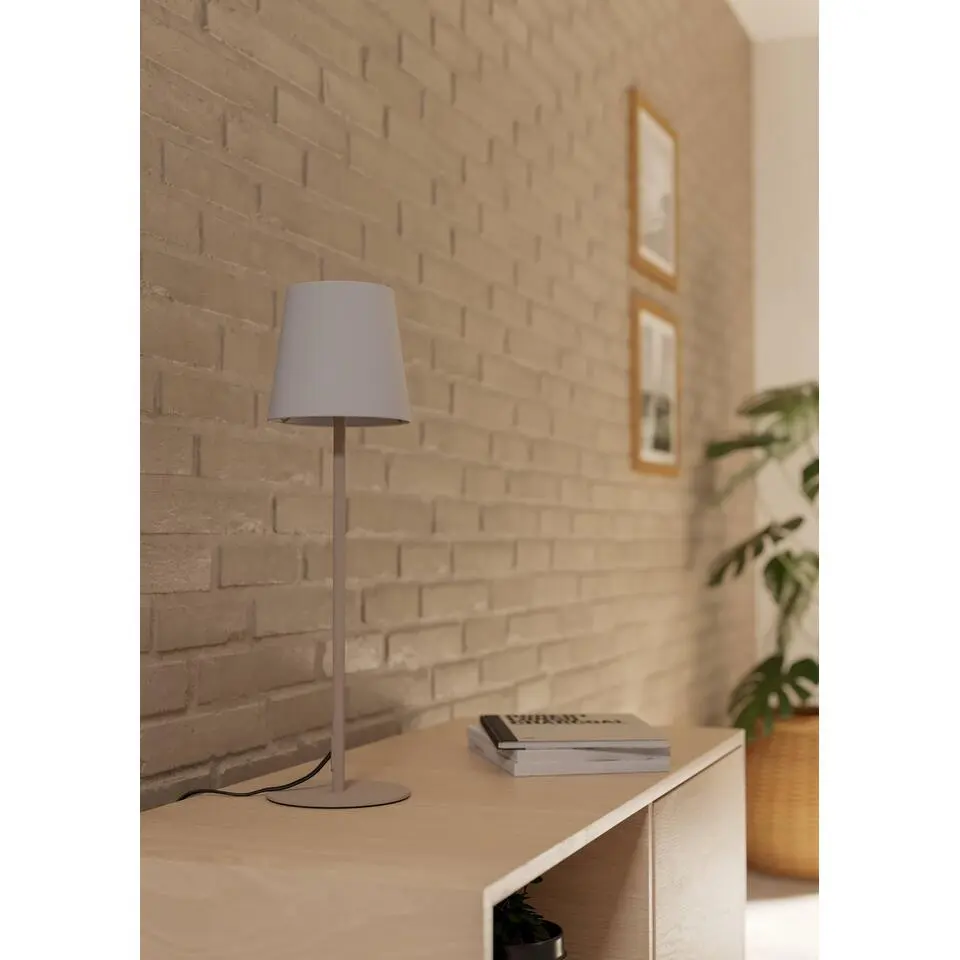 EGLO Fiorana Tafellamp - E14 - 53 cm - Zandkleur/Beige/Wit