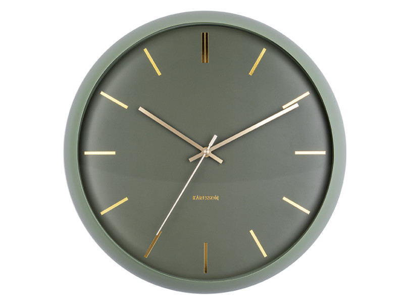 Wall Clock Globe KA5840BK Black