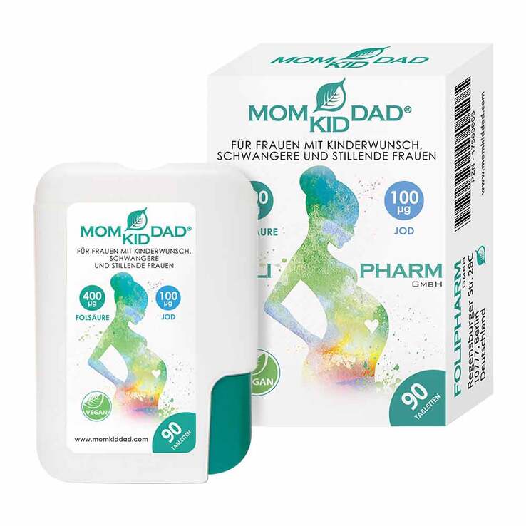 Momkiddad Tabletten in Klick-Box, 90 St