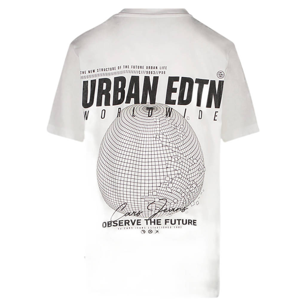 Cars T-shirt REHAN met printopdruk wit