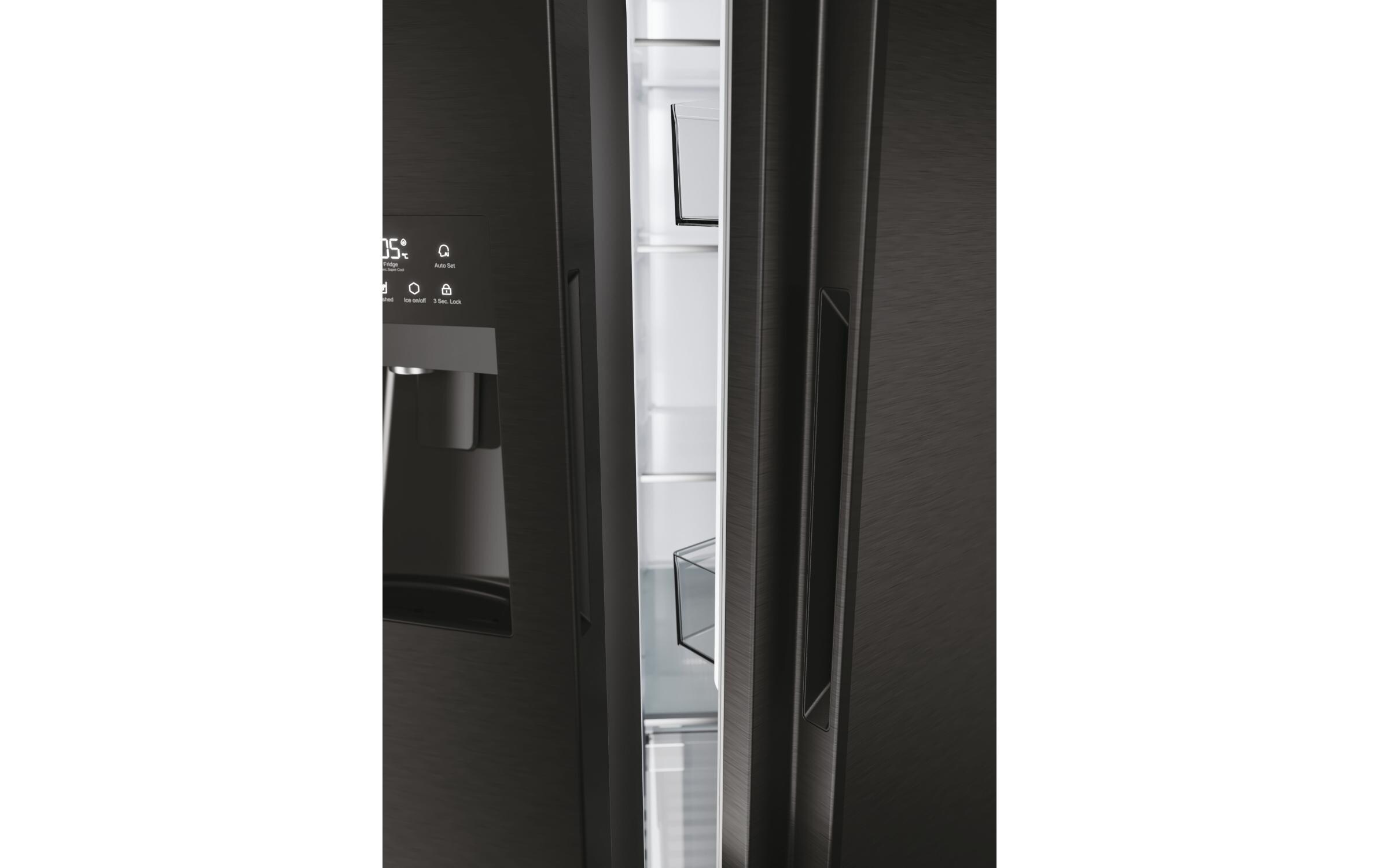Foodcenter HSR5918DIPB Schwarz<br>Side by Side Kühlgerät