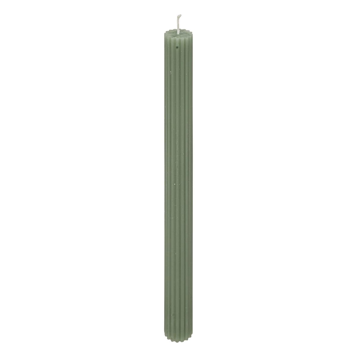 BOUGIE BATON DEMI VERT H.26CM