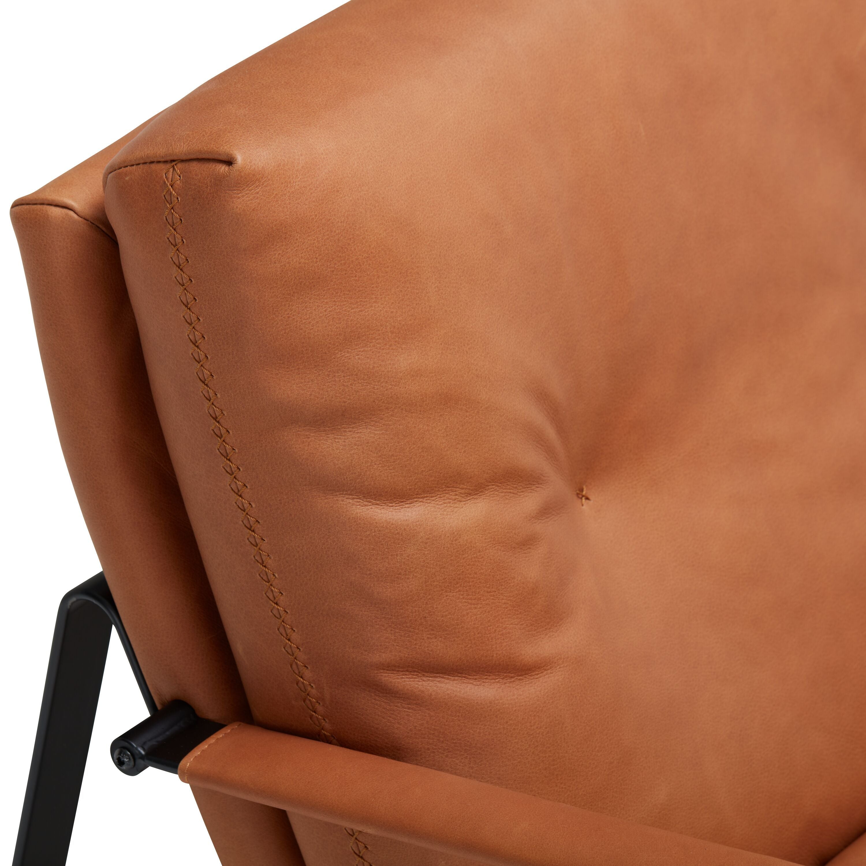 DAZIO Sessel - Cognac / B: 73.0 cm x T: 91.0 cm x H: 73.0 cm