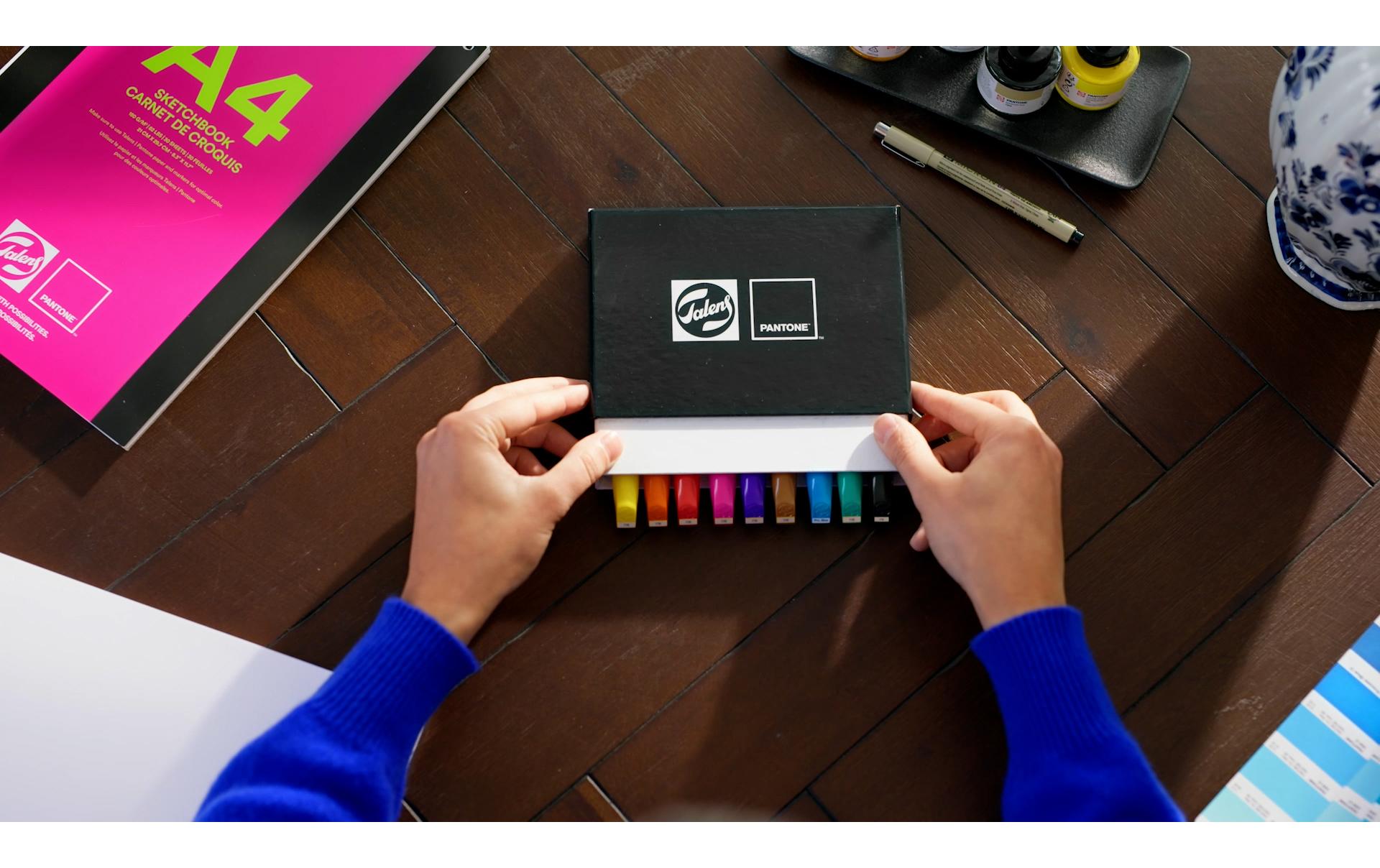 Pantone Marker Set 9x PrimaryWasserbasierte Marker