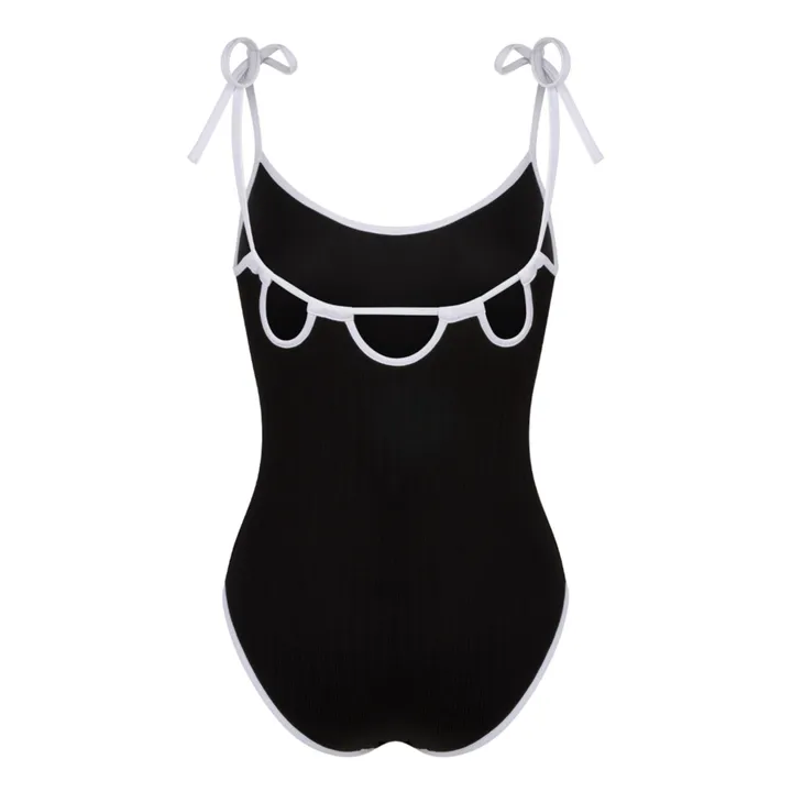 Anja Paris Maillot 1 Pièce Côtelé Le Rêveur | Noir