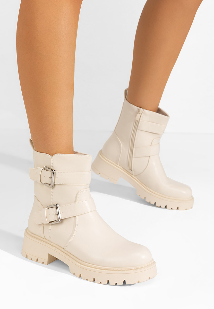 Bottines femme beige Glennie