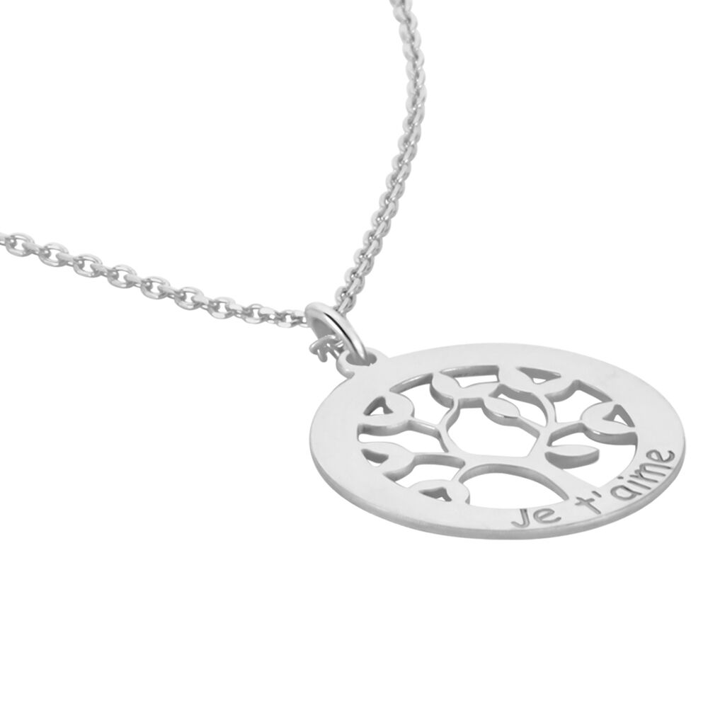 Collier Argent Blanc Vroon