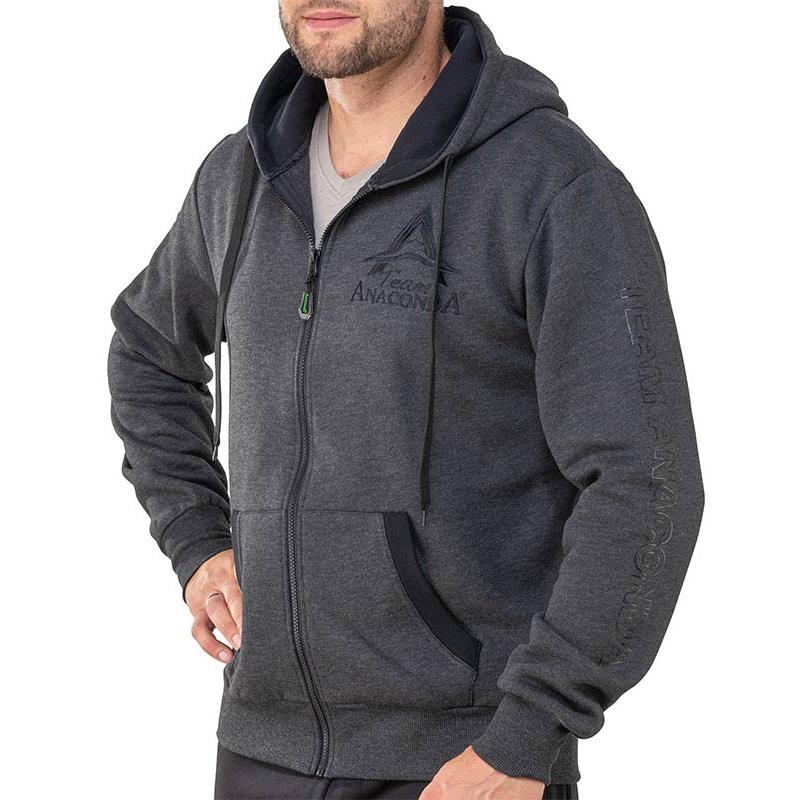 Sweat Homme Anaconda Team Zipper Hoodie - Gris