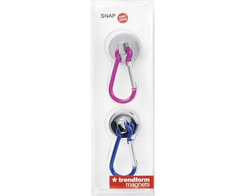 Decoratieve magneet Snap, set van 2, diverse kleuren