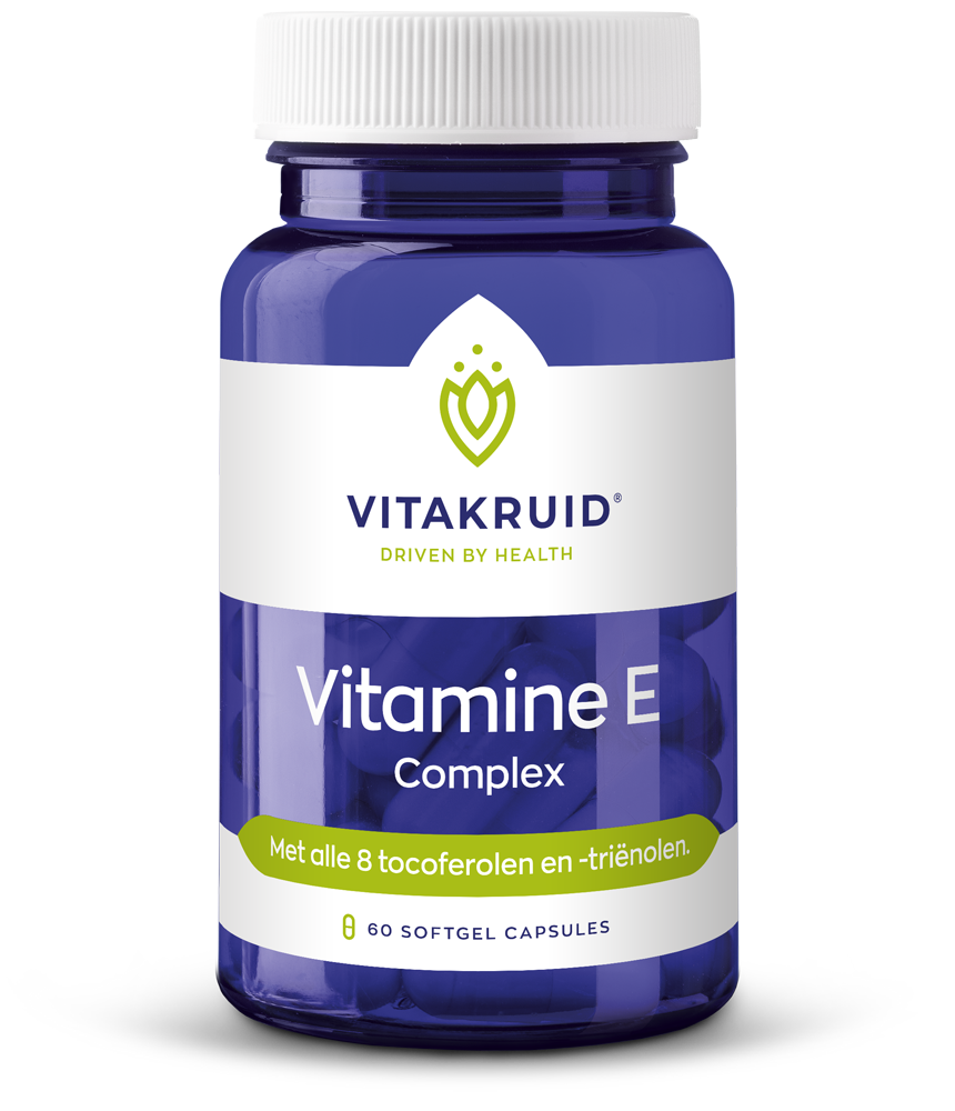 Vitakruid Vitamine E Complex 8 Tocoferolen En -Triënolen (60 softgels)