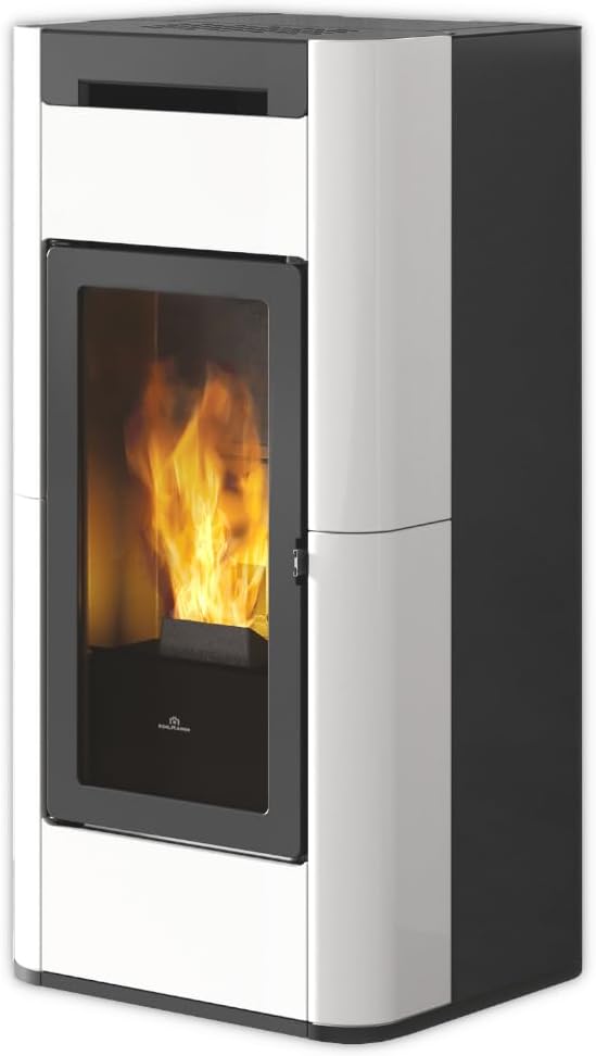 Edilkamin wasserf. Pelletofen | Tera H25 EVO | 24,2 kW | cremeweiß