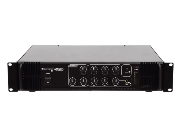Omnitronic 80709620, 120 W, A/B, 0,5%, 85 dB, 120 W, 80 - 14000 Hz