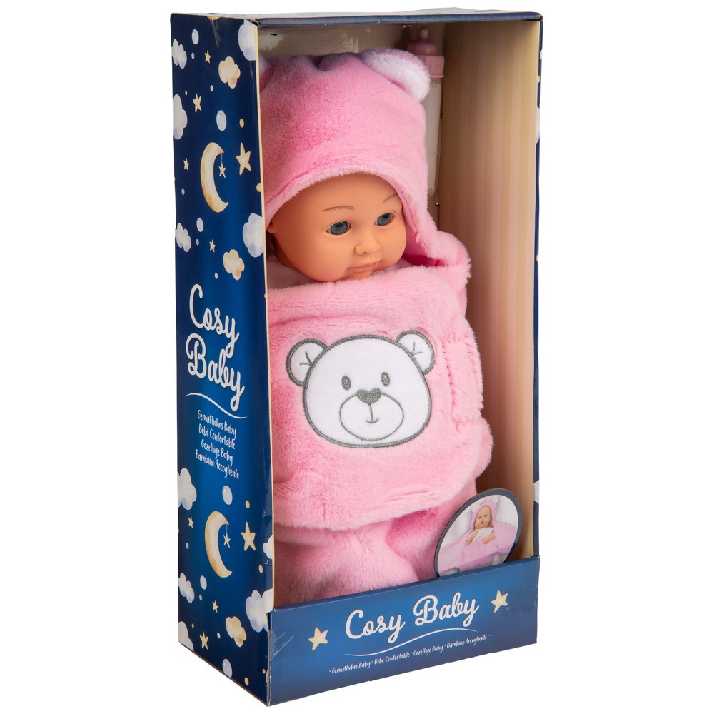 Kuschelige babyrosa Puppe