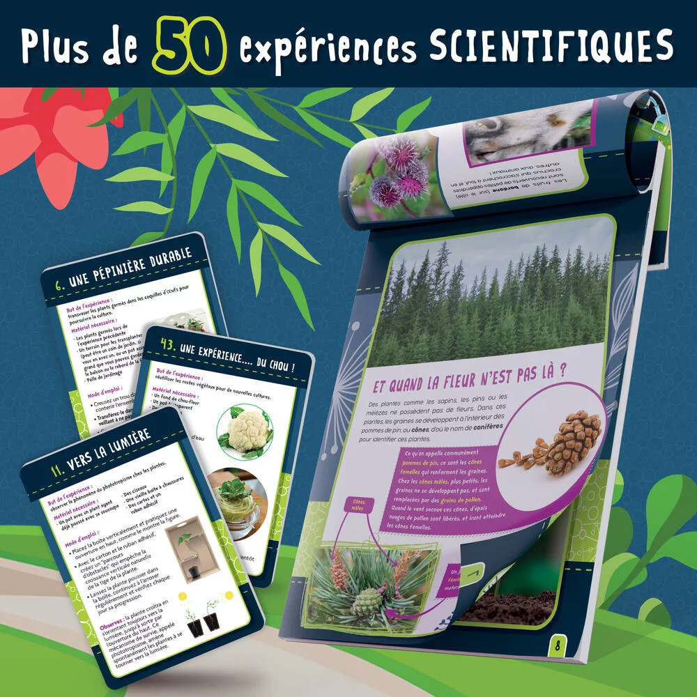 I'M A GENIUS SCIENCE -BOTANIQUE 50 EXPERIENCES ARBRE EN BIO-PLASTIQUE