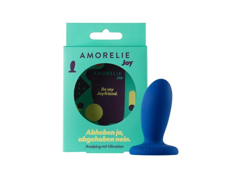 Amorelie Analplug mit Vibration «Fly» Blau Hochwertiges Sextoy für die anale Stimulation