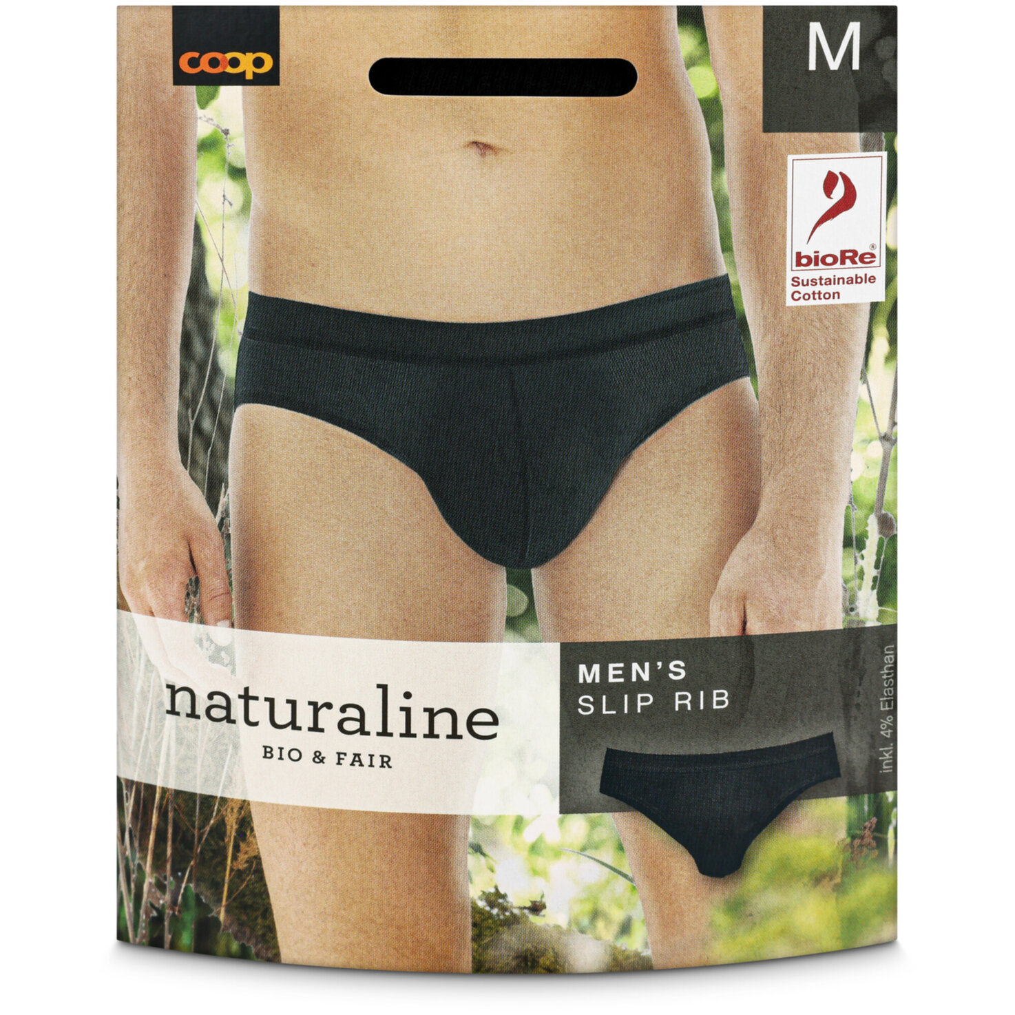 Naturaline Herren Slip Schwarz M
