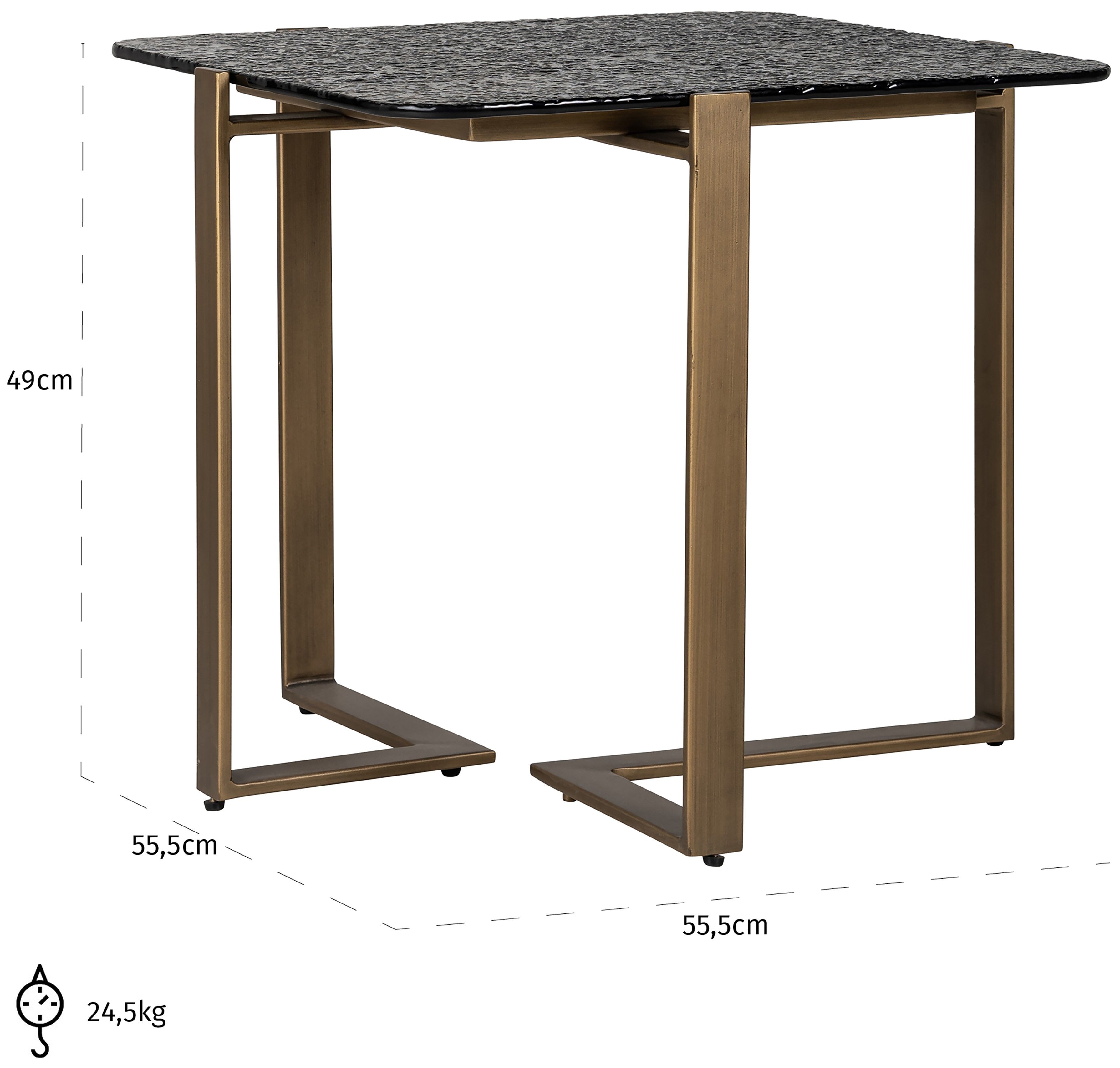 Bijzettafel 211890 Sterling B55 x D55 x H48 cm