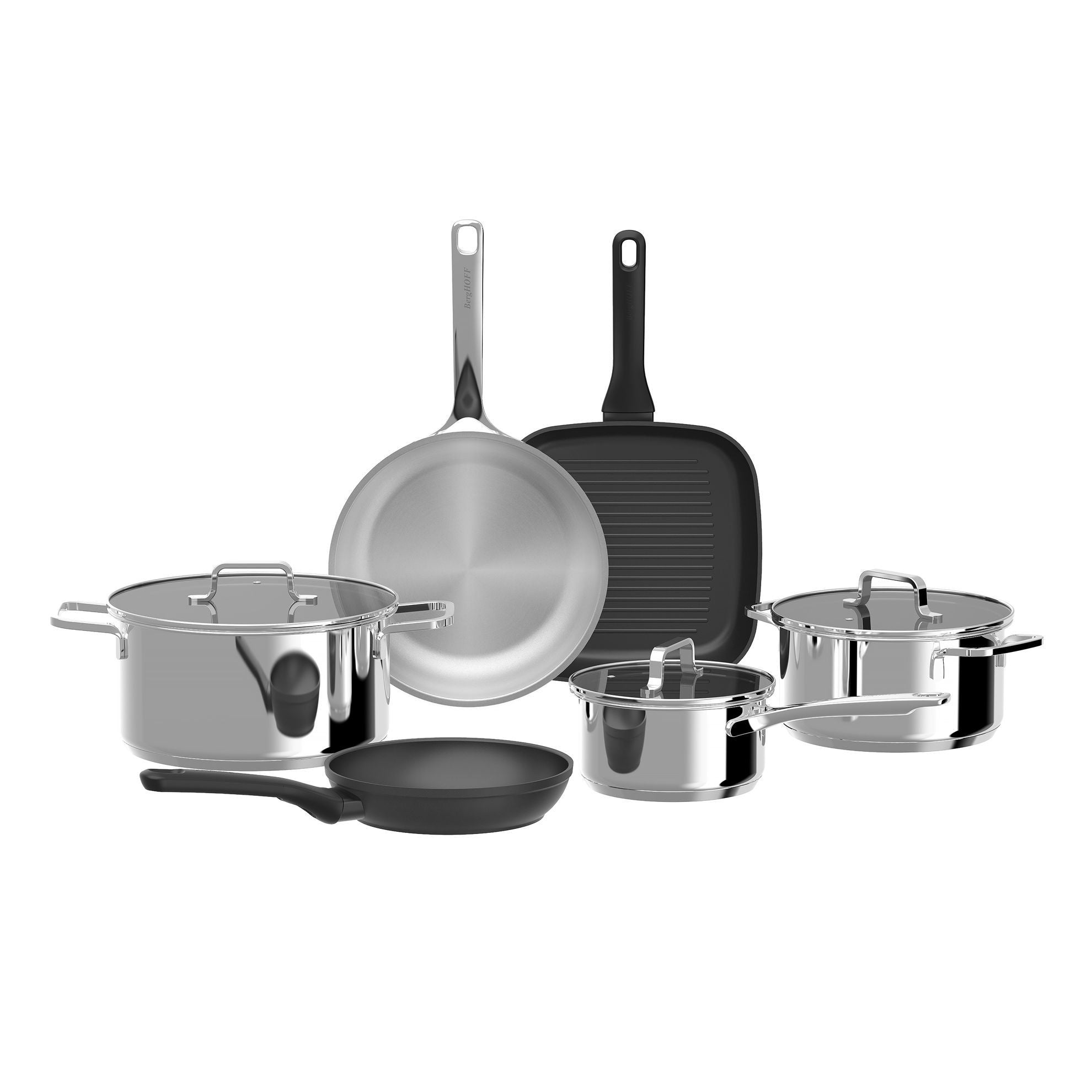 BergHOFF Helix kookpannenset Kookpotten 9-delig aanbieding set
