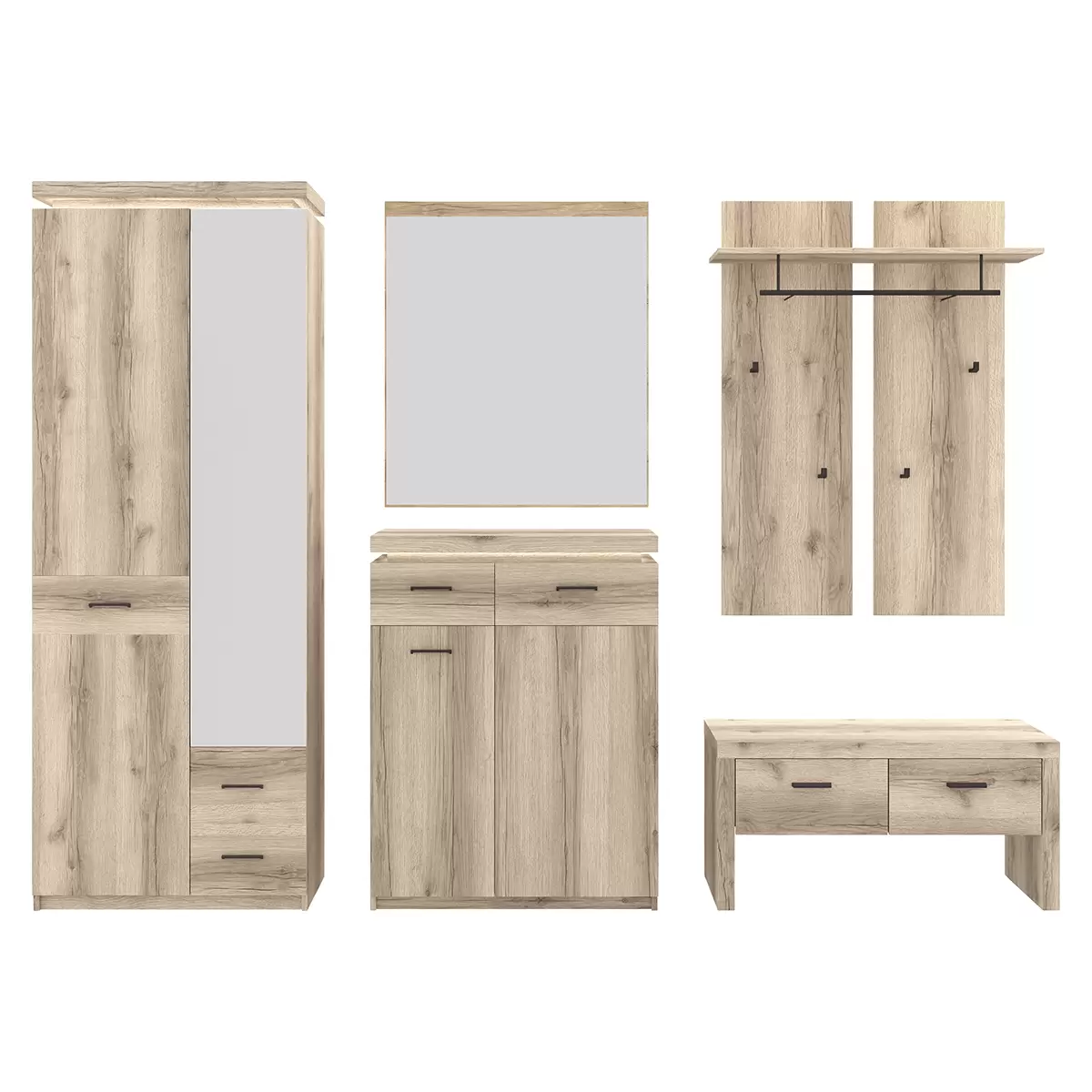 Garderobenschrank Vancouver Eiche