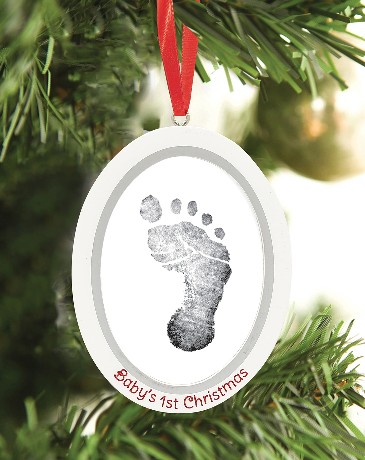 Abdruck-Set BABY'S 1ST CHRISTMAS in weiß