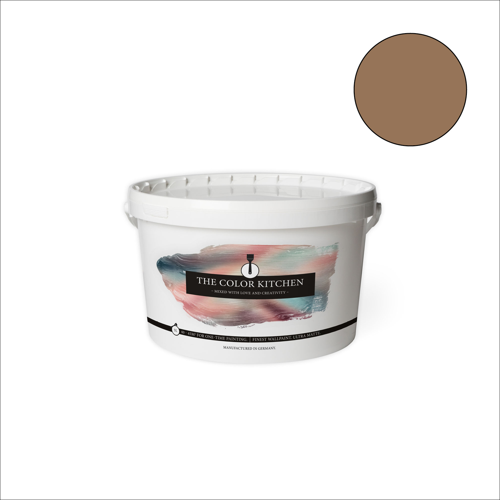 The Color Kitchen Wandfarbe Awesome Anis - braun matt - 5 Liter