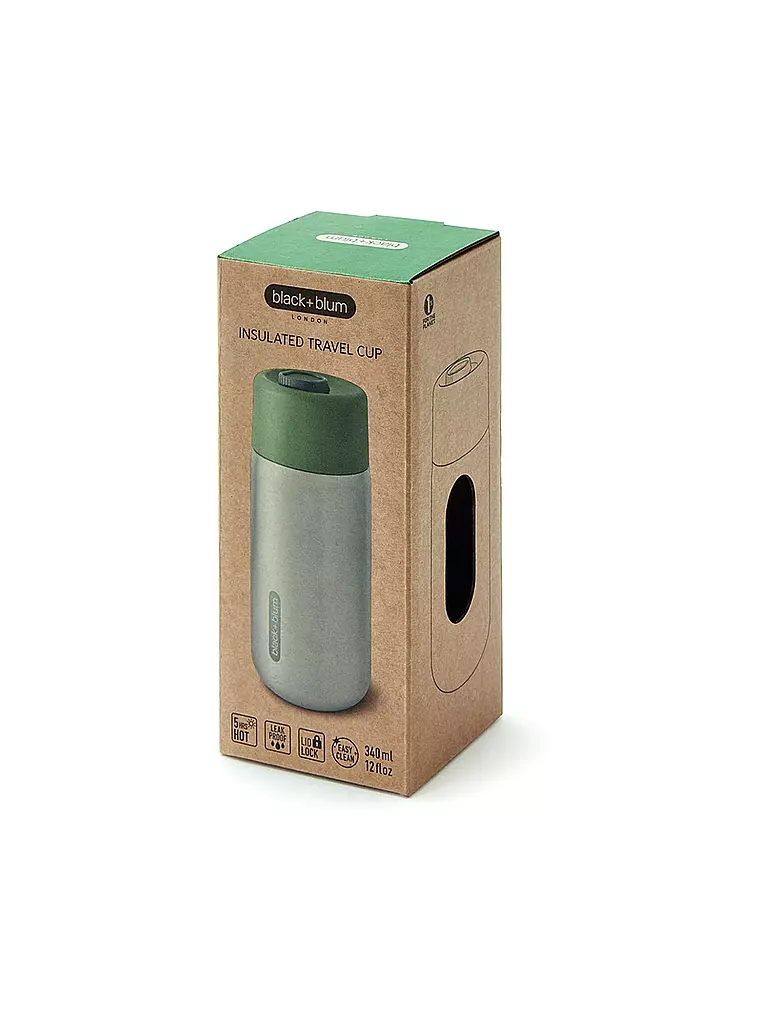 BLACK+BLUM Thermosbecher - Edelstahlbecher to Go 340ml Olive/Edelstahl olive