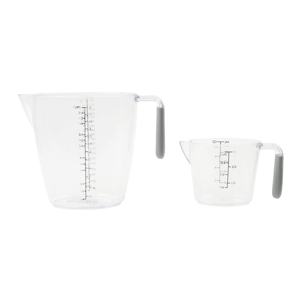 Lot de 2 verres avec mesures
