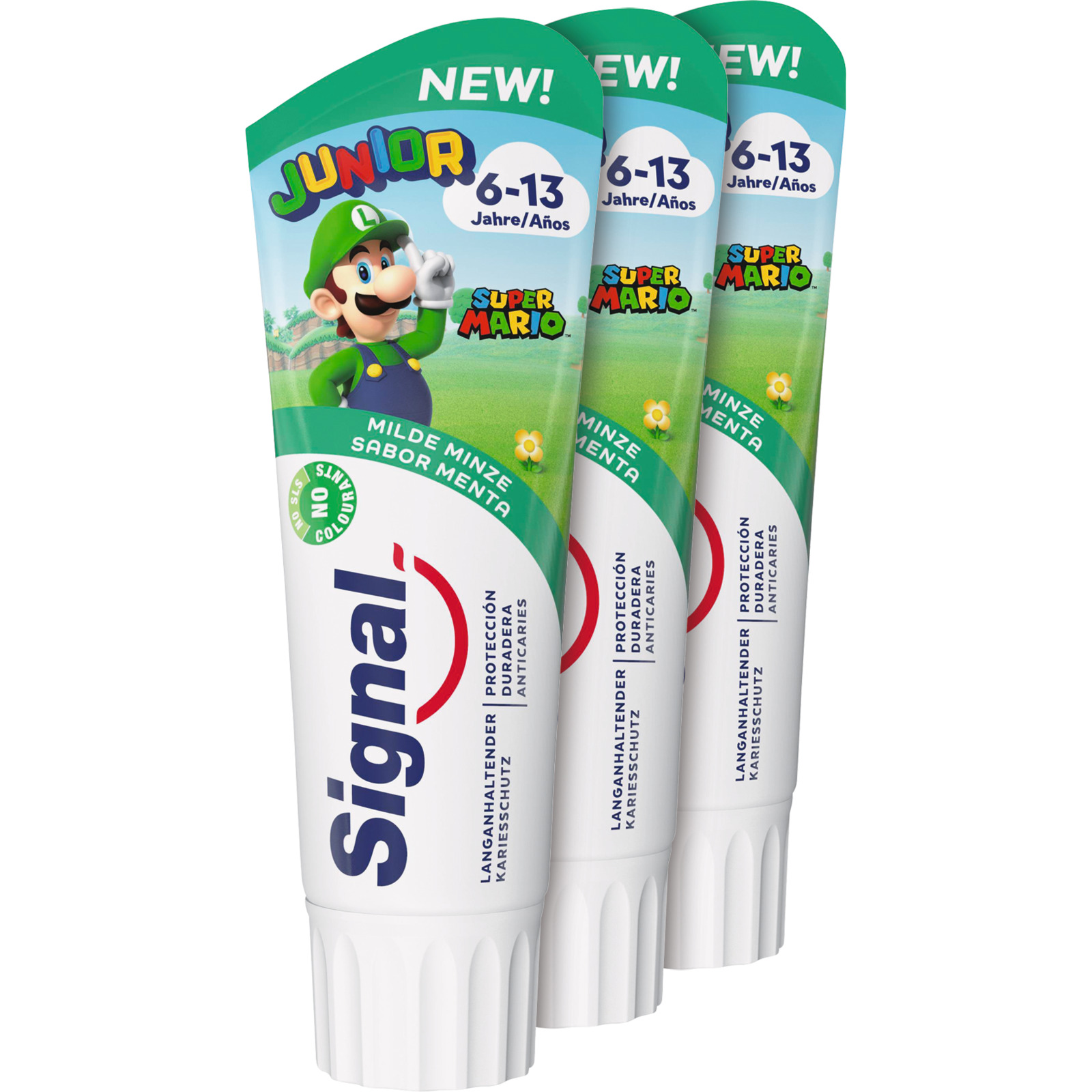 Signal Zahnpasta Junior Mild Mint 3 x 75 ml