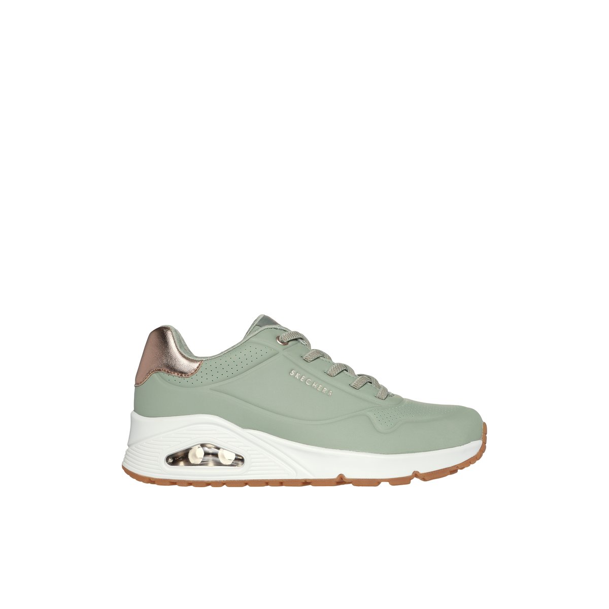 2X les points-Uno_shim-l-Baskets - Talon plat - Autre Vert