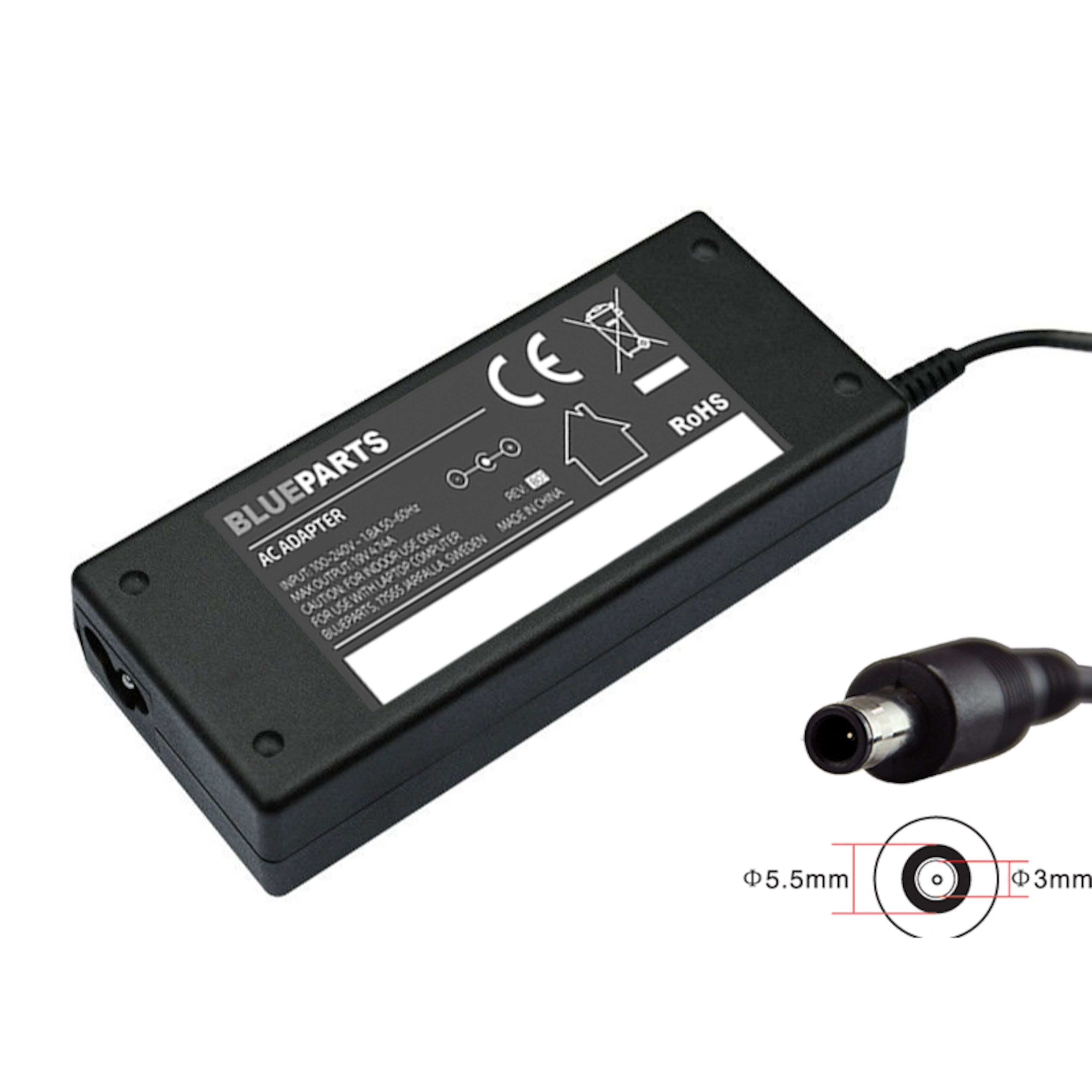 Datamaskinlader 19 V 90 W 5,5 x 3,0 mm