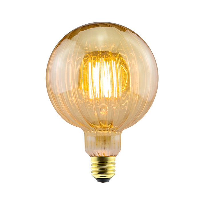 Ampoule LED E27 ballon à filament linéaire ambré blanc chaud Jacobsen