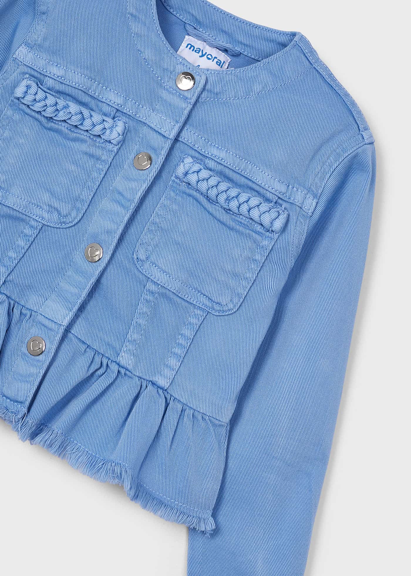 Jaqueta feminina Better Cotton com babados, Apple
