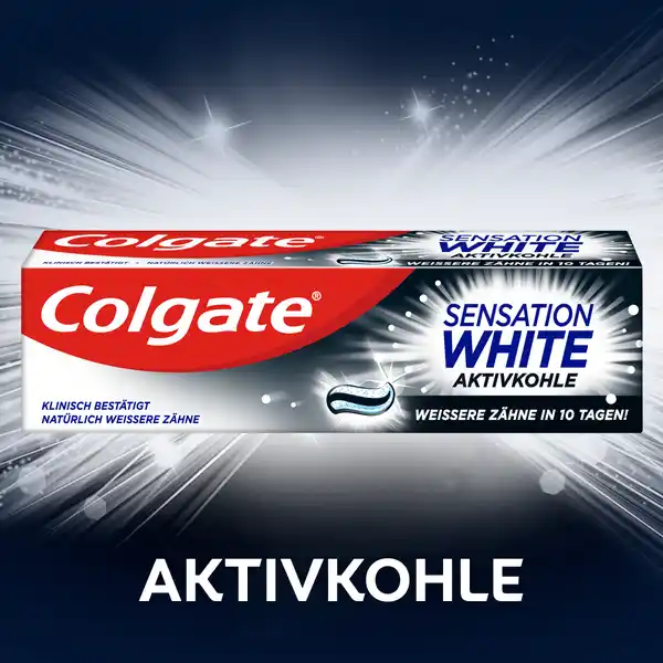 Sensation White Aktivkohle Zahnpasta