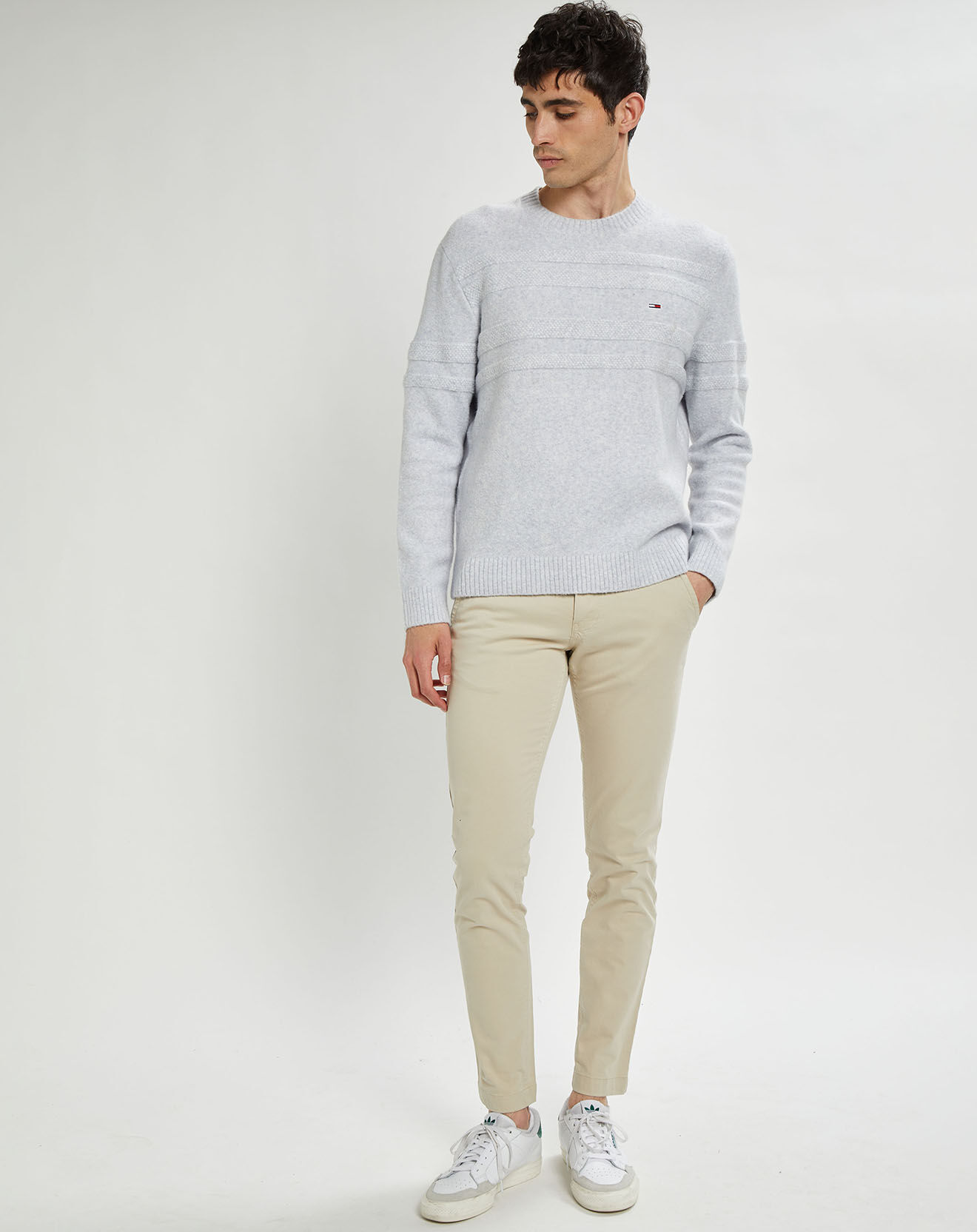 Tommy Jeans Pantalon chino Scanton beige clair