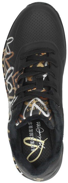 Skechers Uno Metallic Love zwart