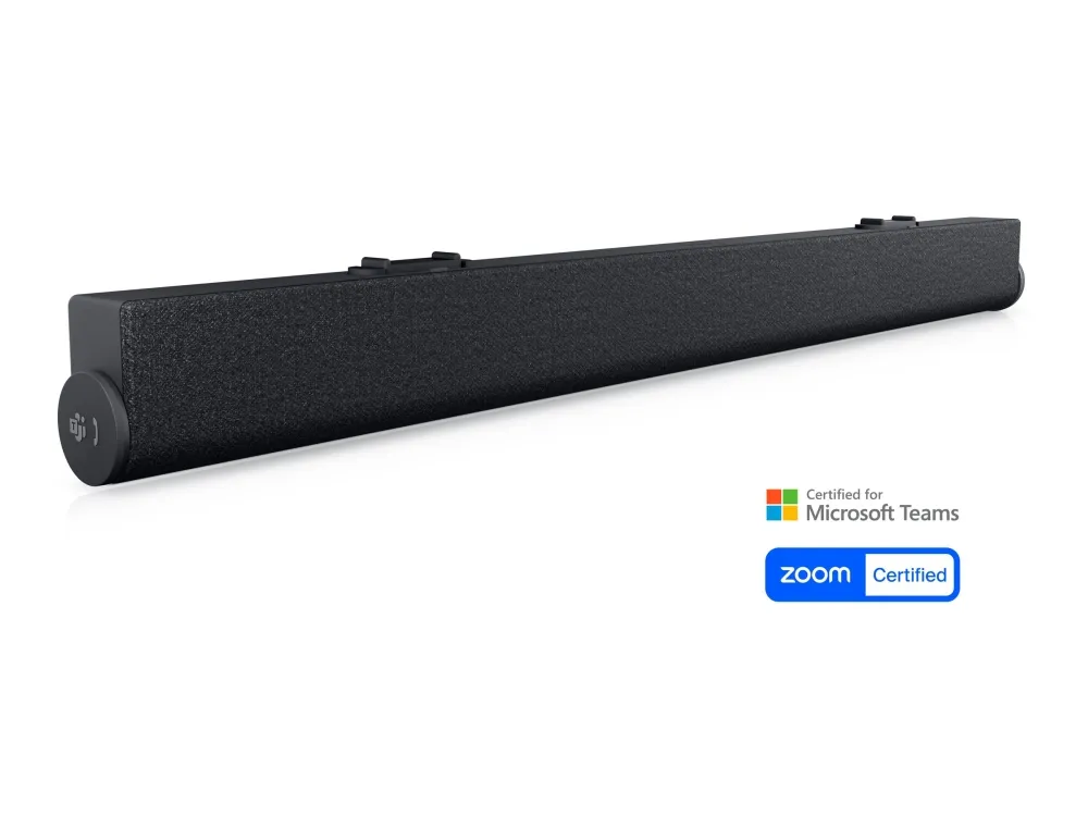 Dell Slim Conferencing Soundbar SB522A - Lydbar - til skærm - 4.5 Watt - for Dell P2225, P2422, P2425, P2723, P2725, P3223, P3424; UltraSharp U2424, U2723, U2724