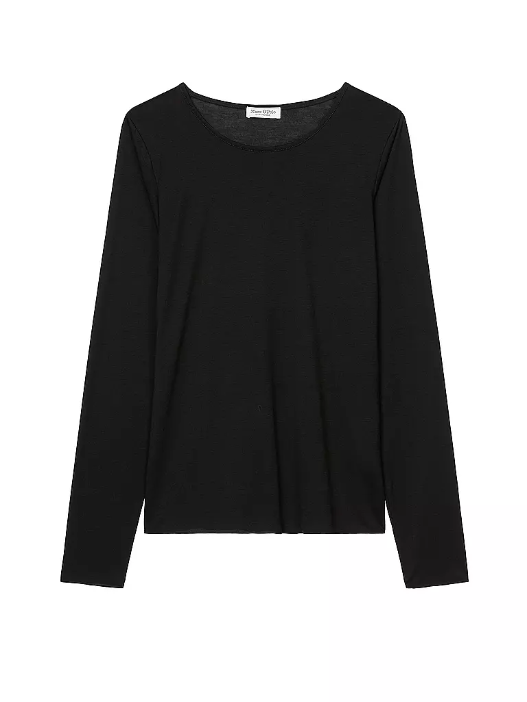 MARC O'POLO Langarmshirt schwarz