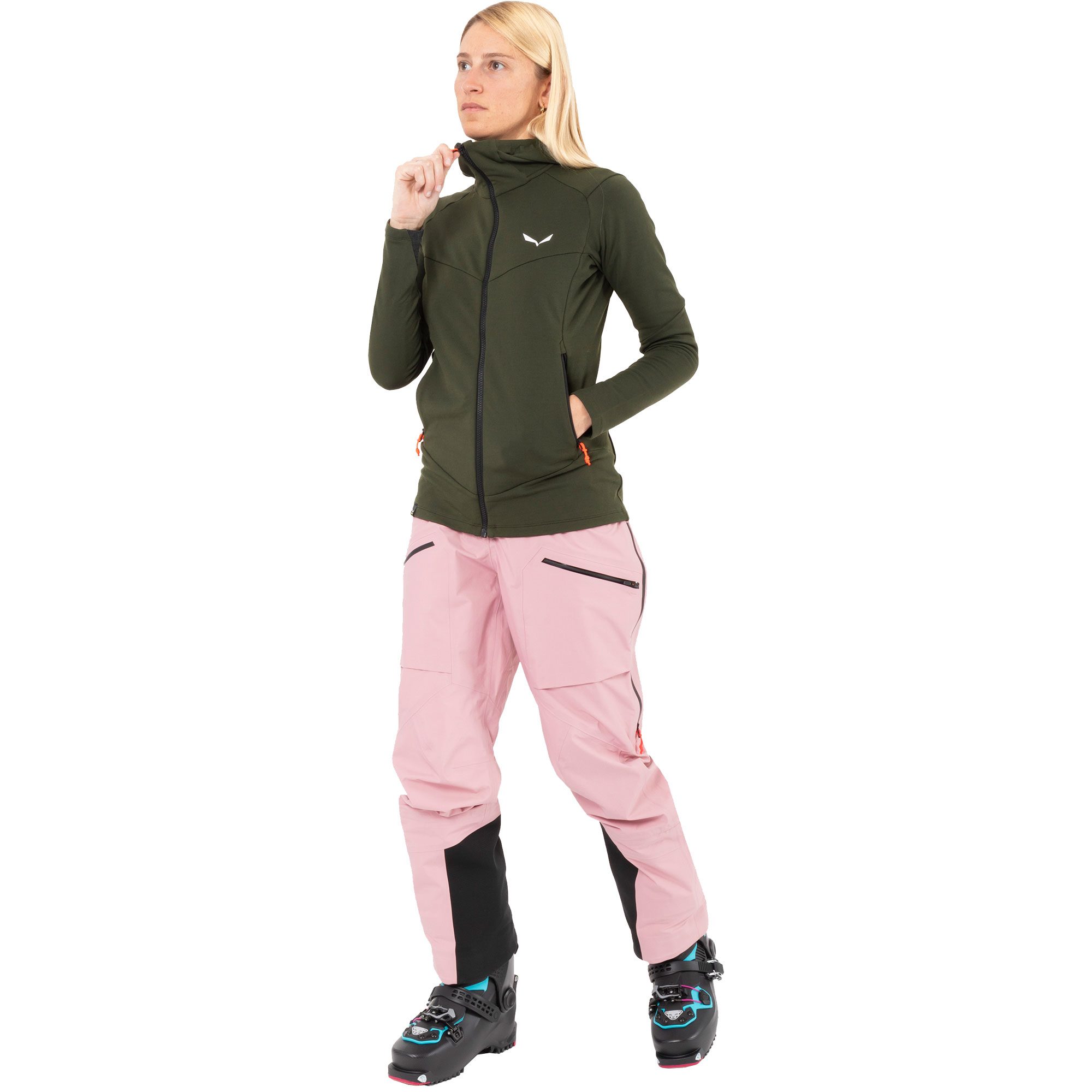 SALEWA Sella Alpine Merino HD Fleecejacke Damen dark olive