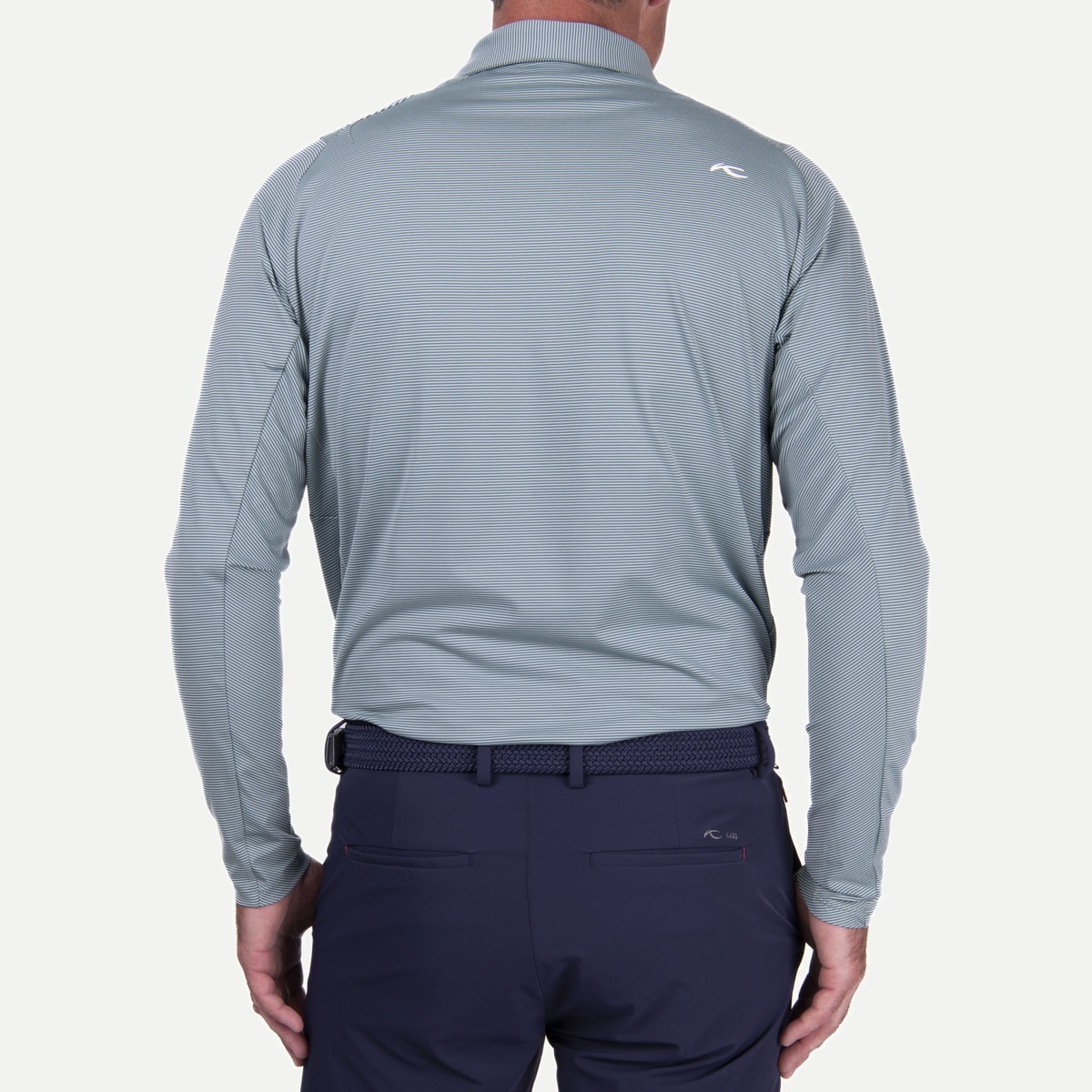 Soren Stripe Polo L/S Herre Mineral
