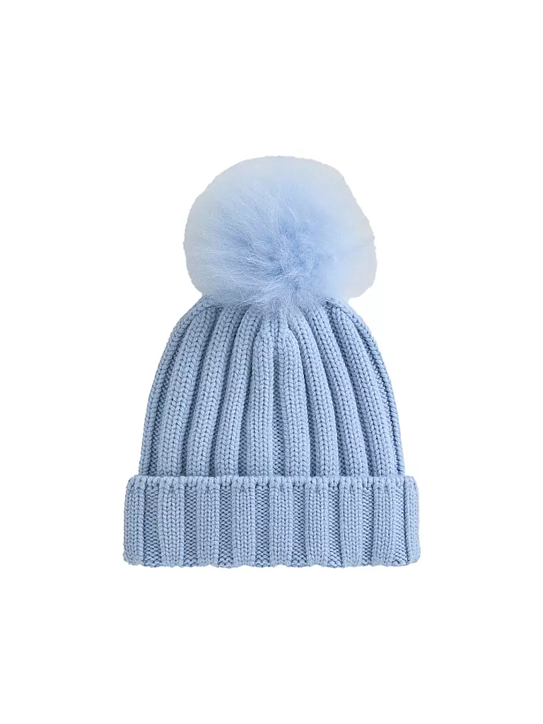 WOOLRICH Mütze - Haube hellblau
