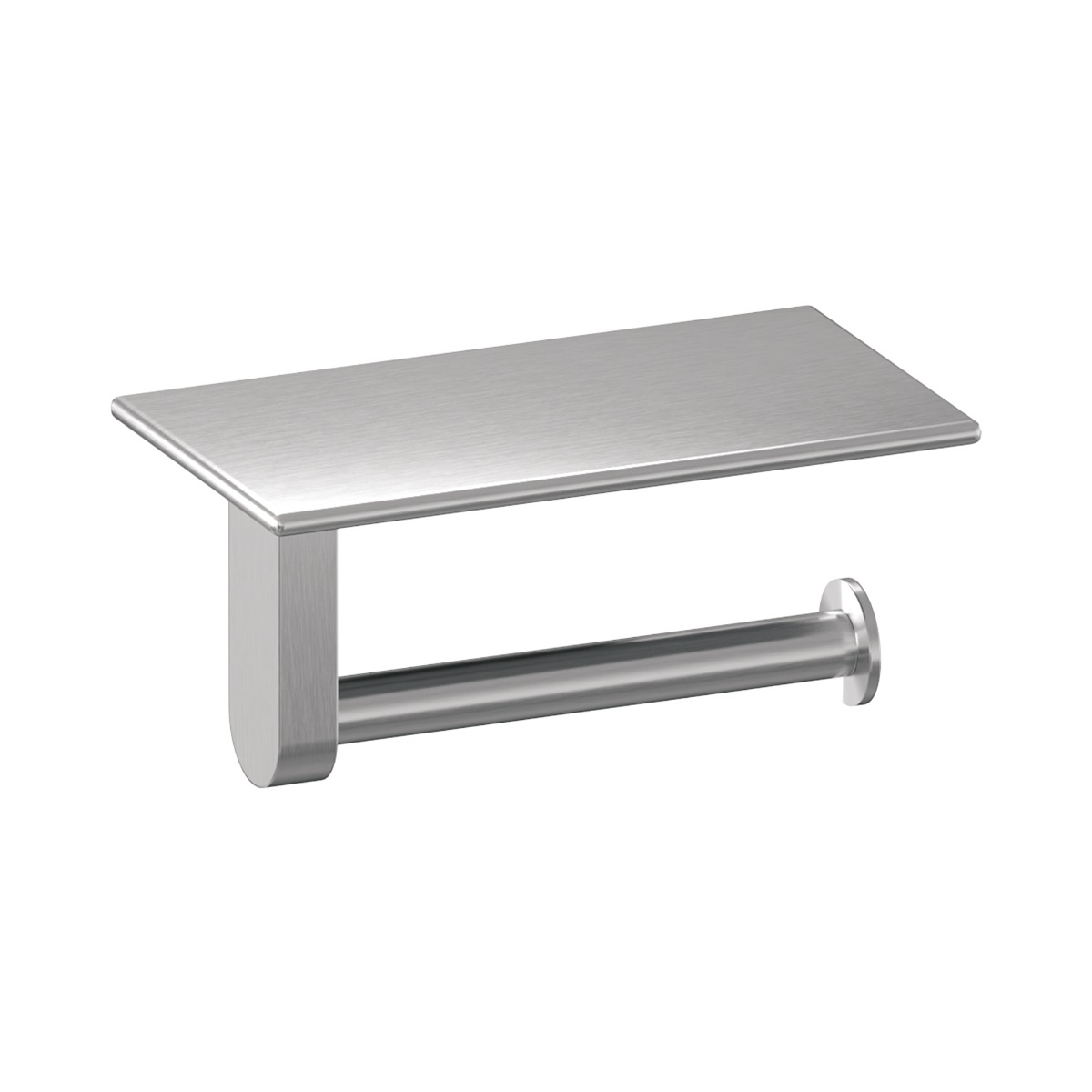 Brauer Brushed Edition toiletrolhouder met planchet RVS geborsteld PVD