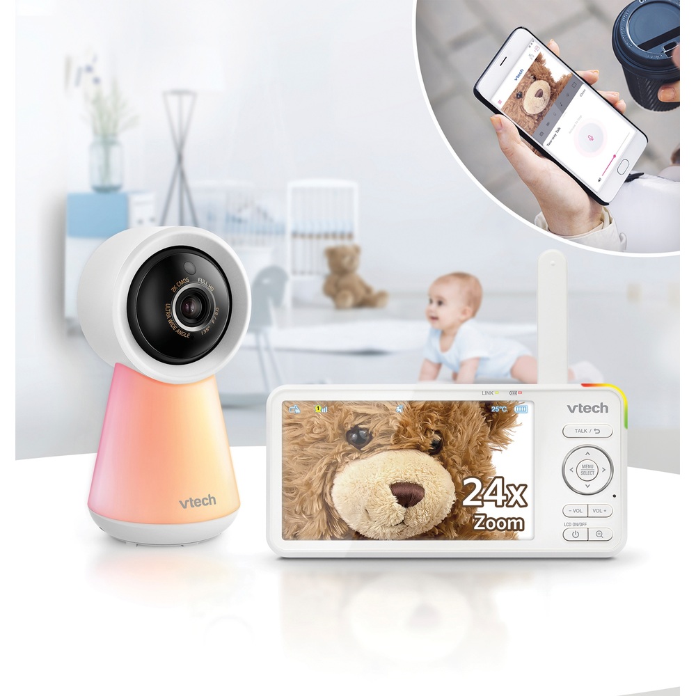 VTech RM5756HD 5-Zoll Smart-WLAN-Video-Babyphone