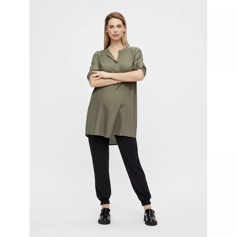 mama;licious Umstandsbluse MLMERCY Dusty Olive