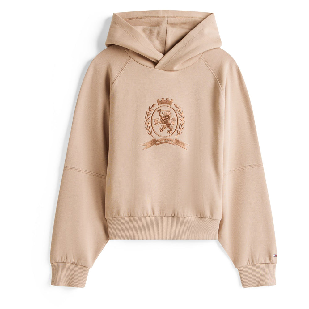 Køb Tommy Hilfiger Malted Milk Tonal Crest Hættetrøje