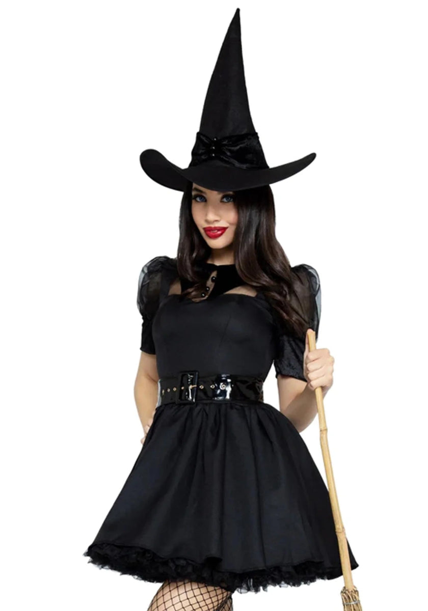 Halloween Jurk Zwart Dames Leg Avenue
