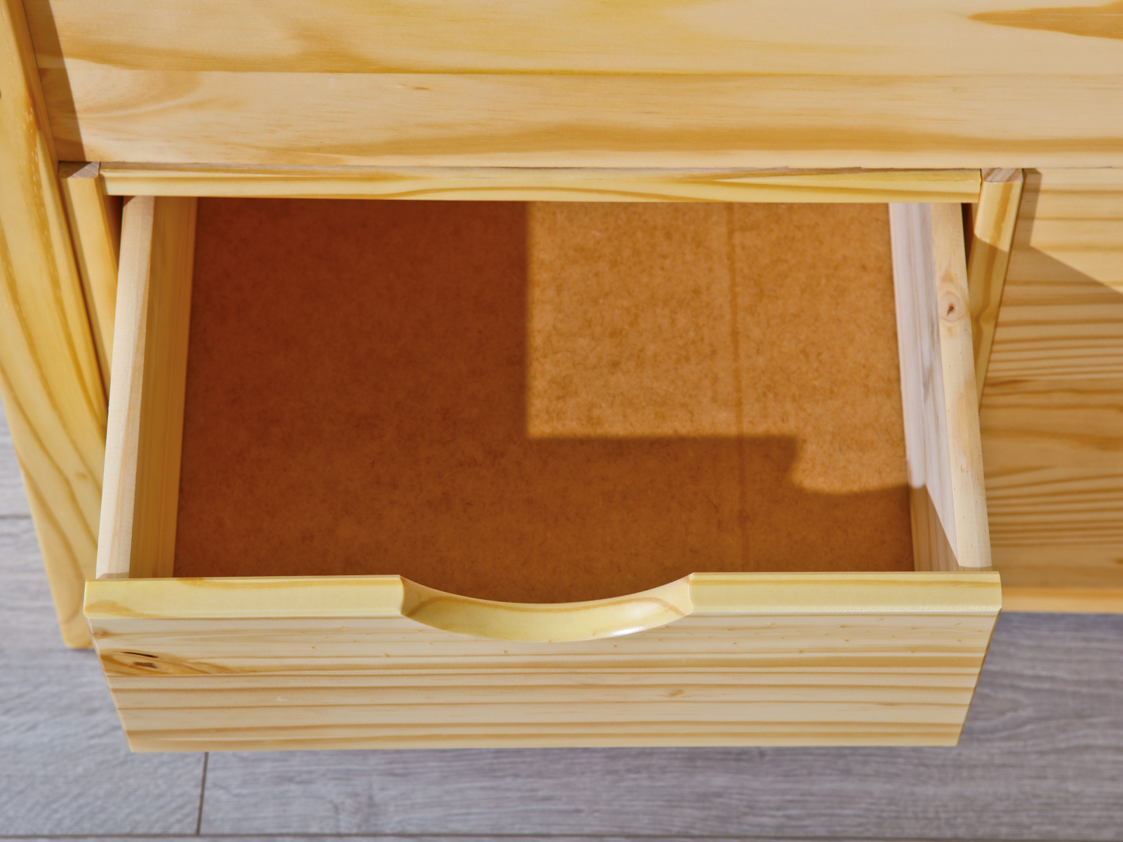 Funktionsbett Claas - natur - Massivholz - 140x200 cm
