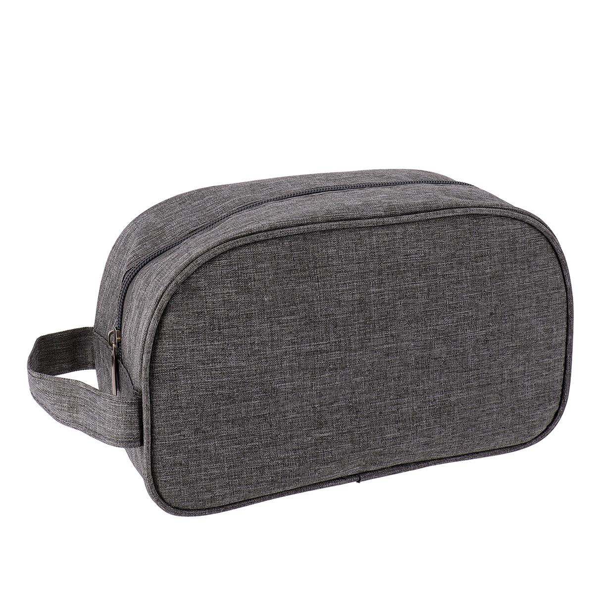TROUSSE DE TOILETTE RECTANGLE IMPRIME ZIPPEE GRIS CHINE